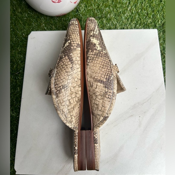 Sam Edelman mules slip on Evelan in Wheat Snake flats size 7.5 - Picture 12 of 15